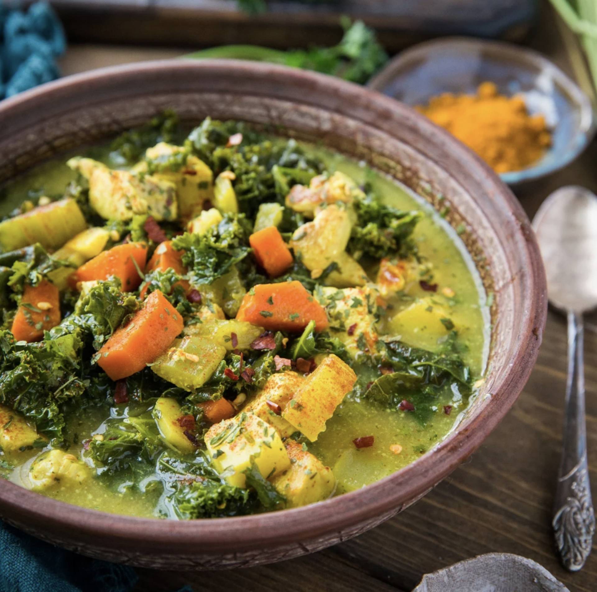 Immunity Boosting Turmeric Chicken Soup