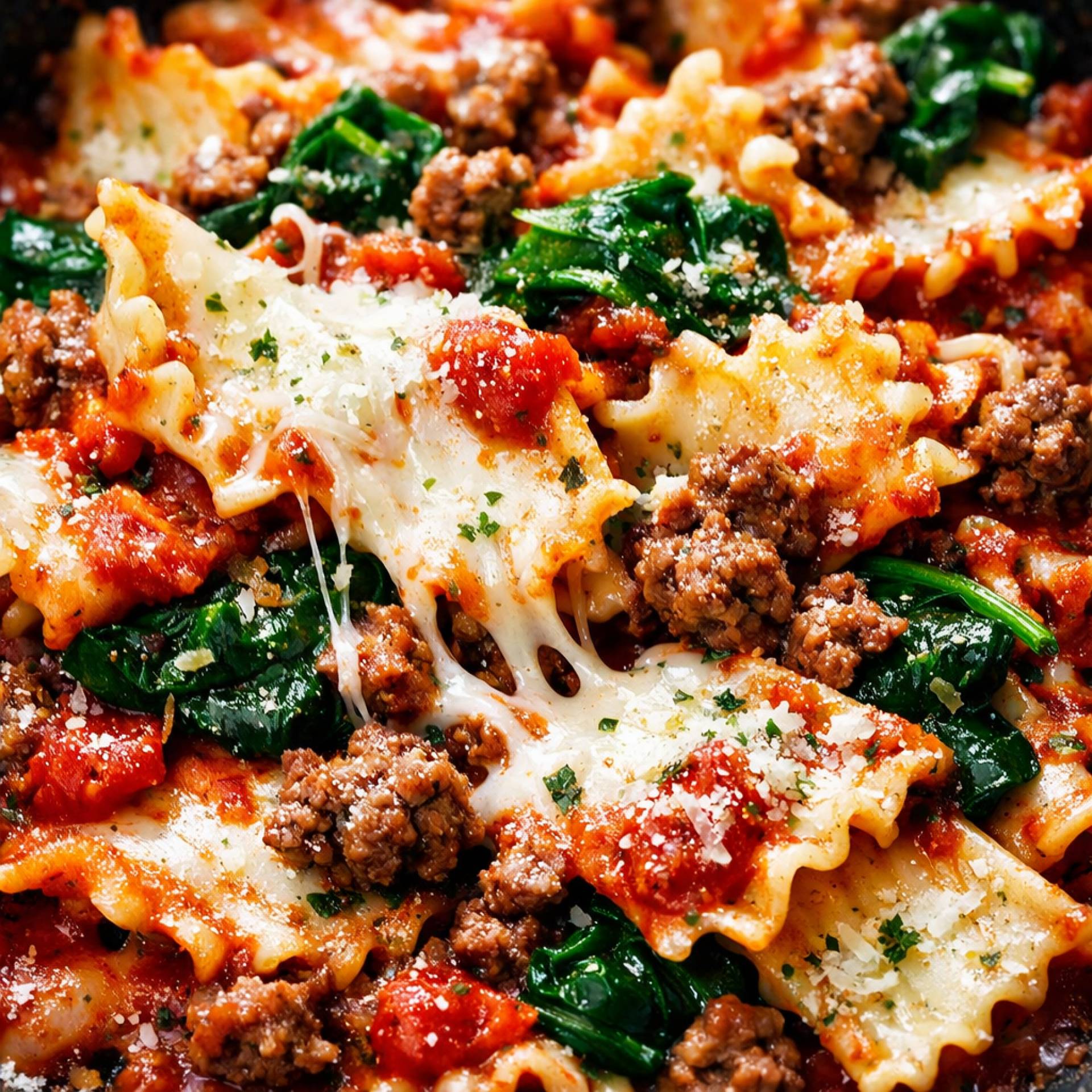 FAMILY SIZE Broken Lasagna Bake with Beyond Ground \