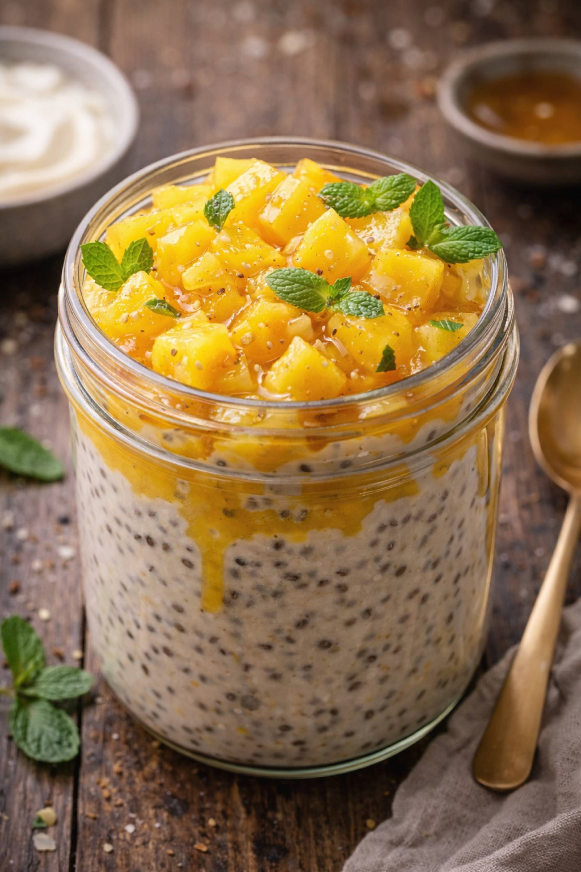 Mango Lassi Inspired Overnight Oats (pack of 4)