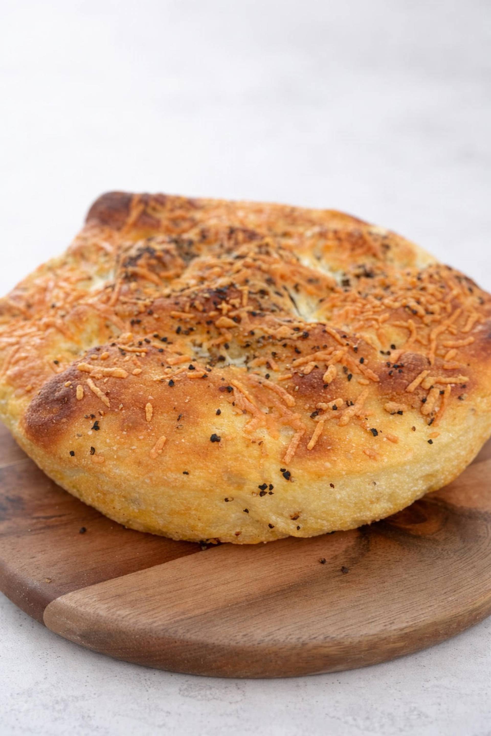 NoCo Sourdough - Asiago & Black Pepper Foccacia