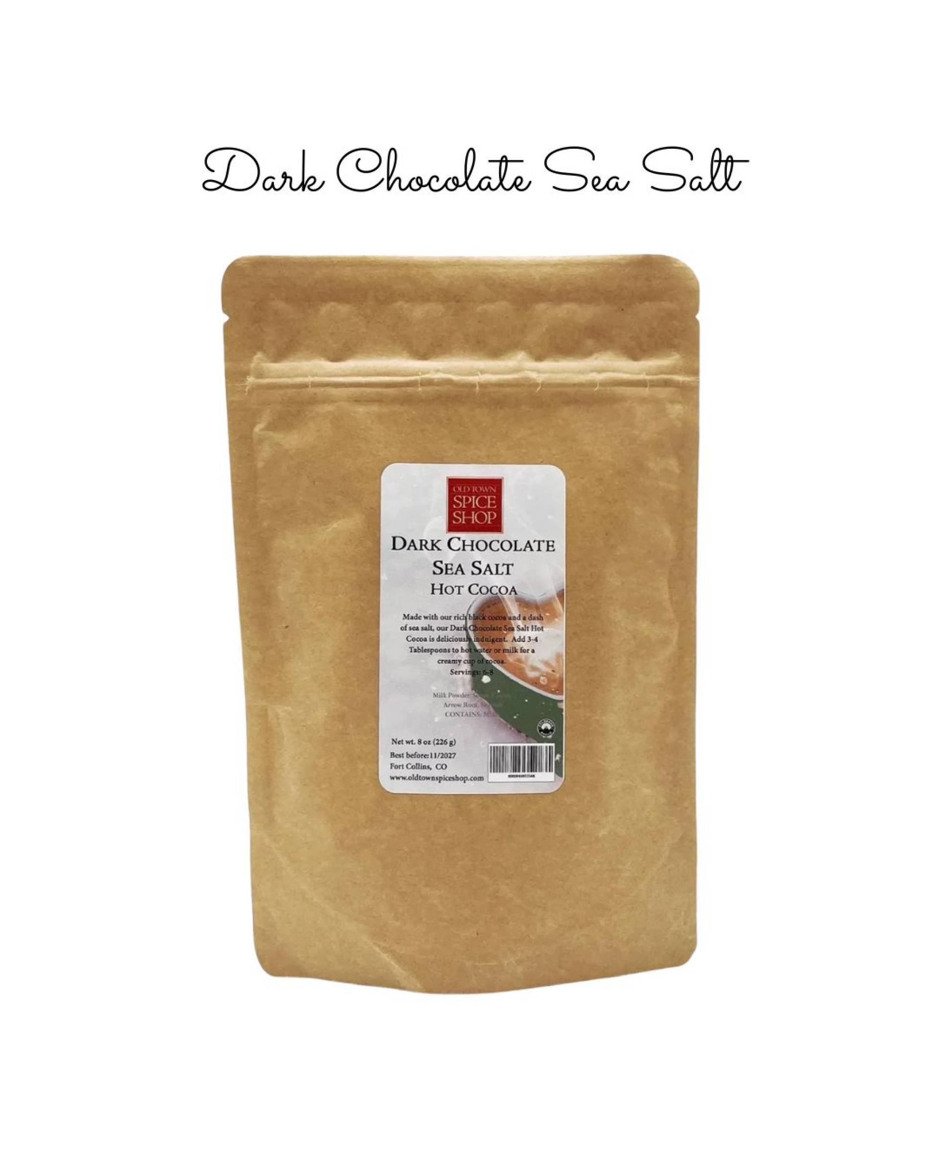 Dark Chocolate Sea Salt Hot Cocoa (Dairy)
