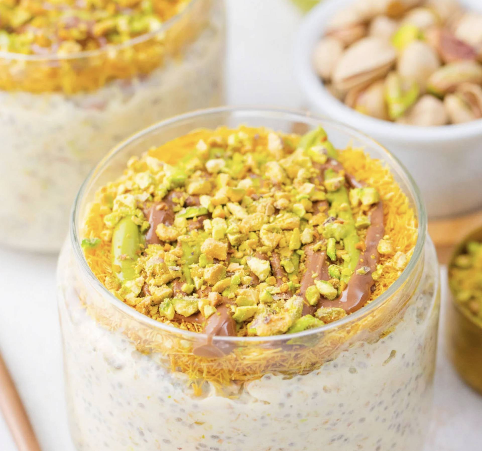 Gluten Free Dubai Chocolate Overnight Oats - 4 Pack