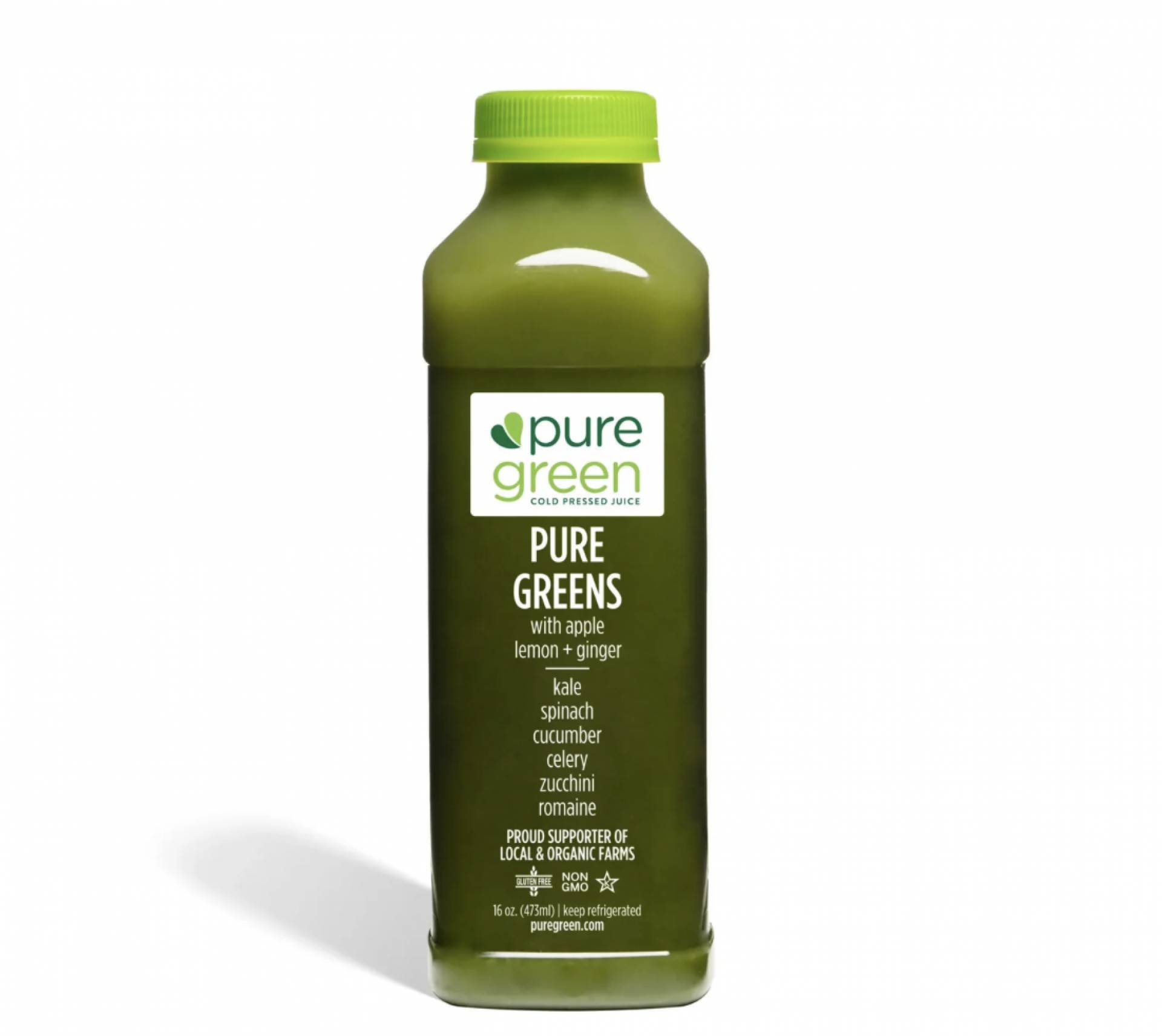 Pure Greens - Apple Lemon Ginger Cold Pressed Juice