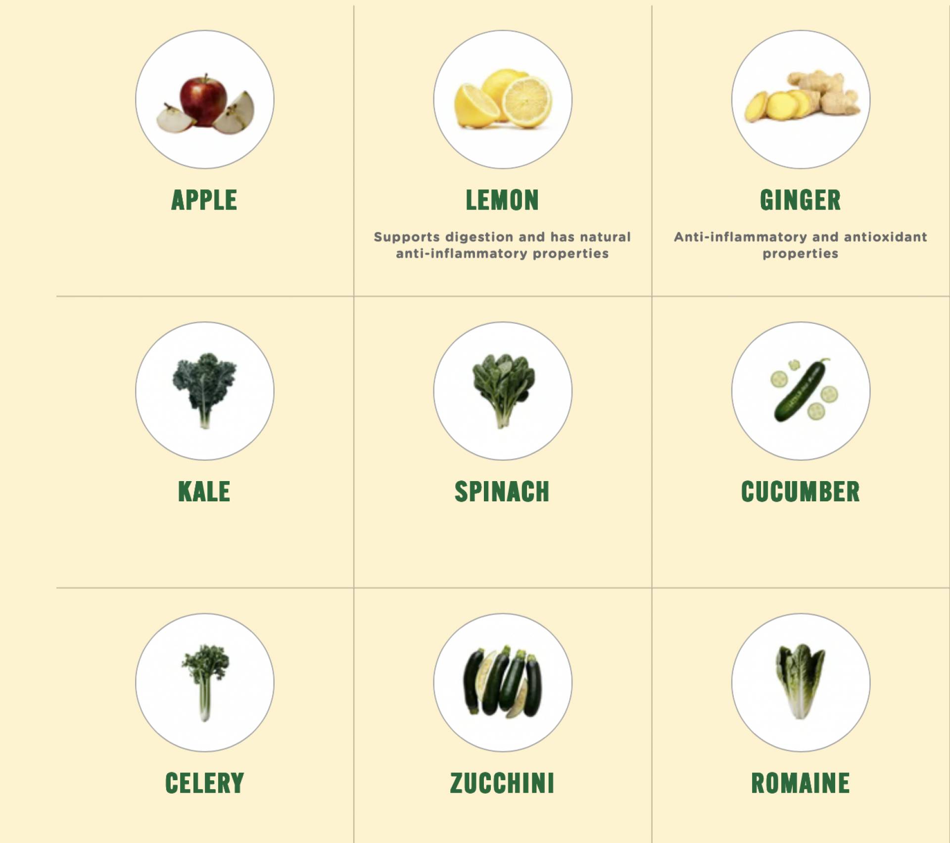Pure Greens - Apple Lemon Ginger Cold Pressed Juice