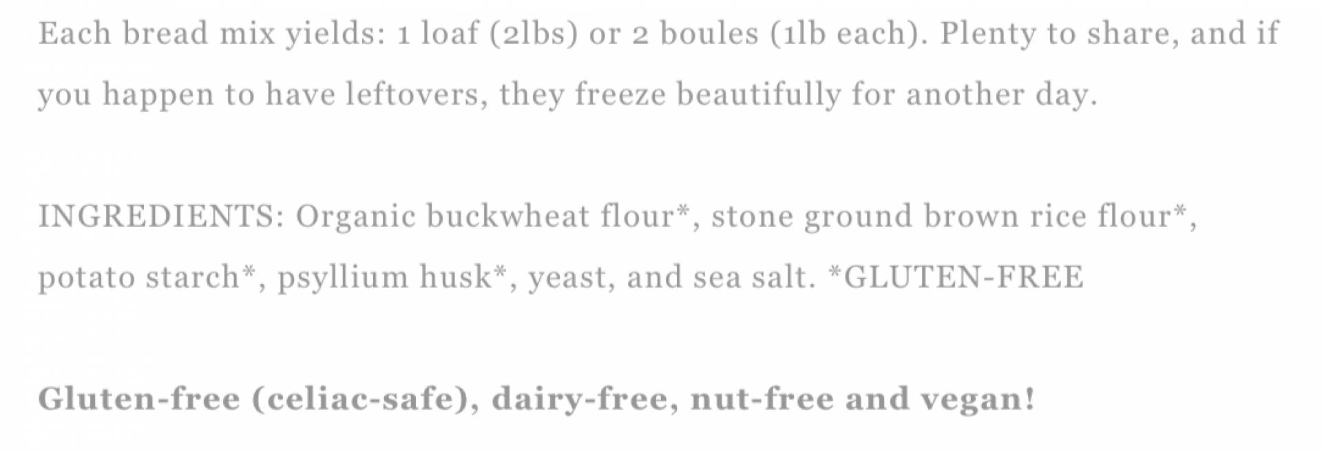 Havenly: Rustic Loaf Bread Mix (19oz)