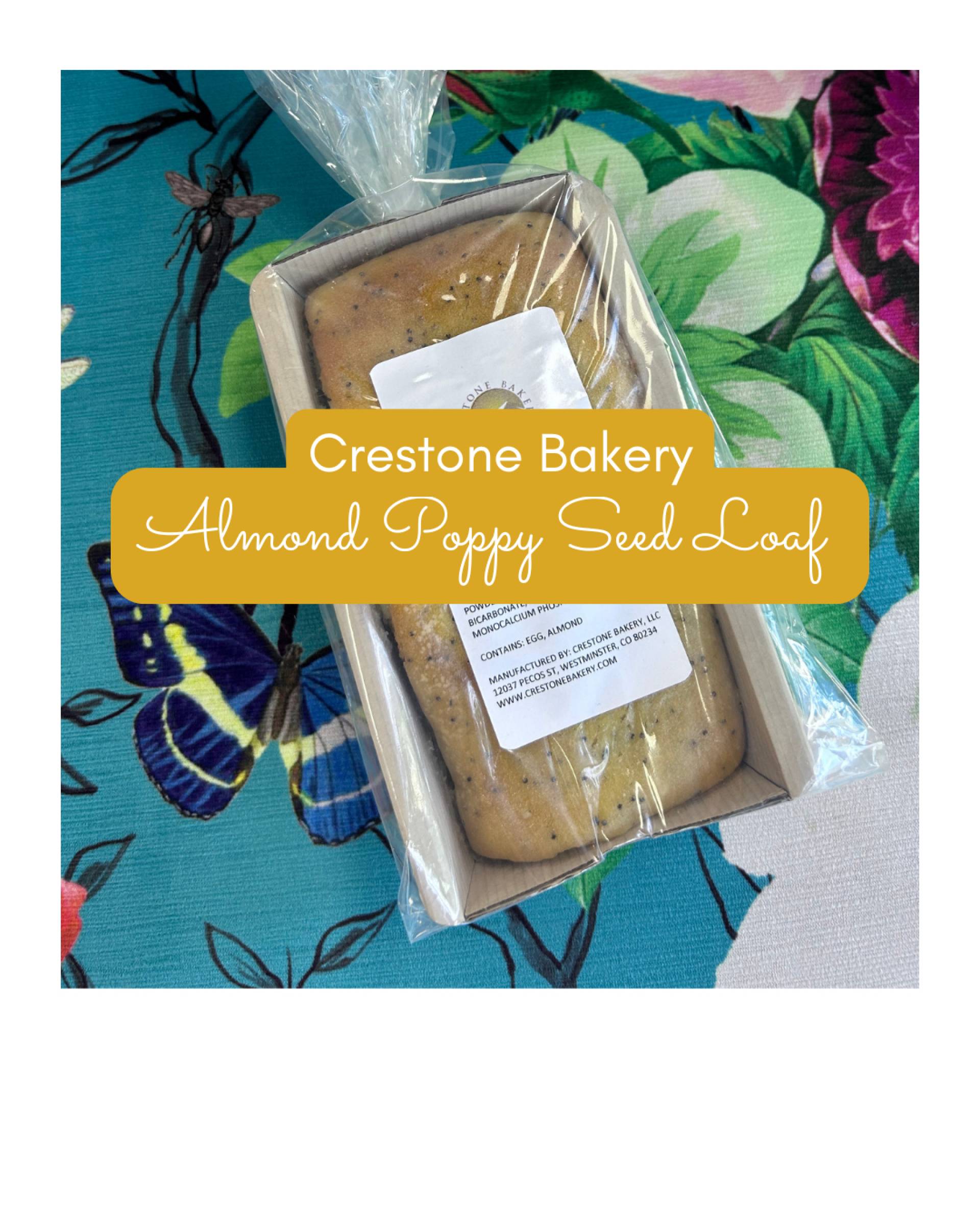 ALMOND POPPY SEED LOAF - CRESTONE BAKERY