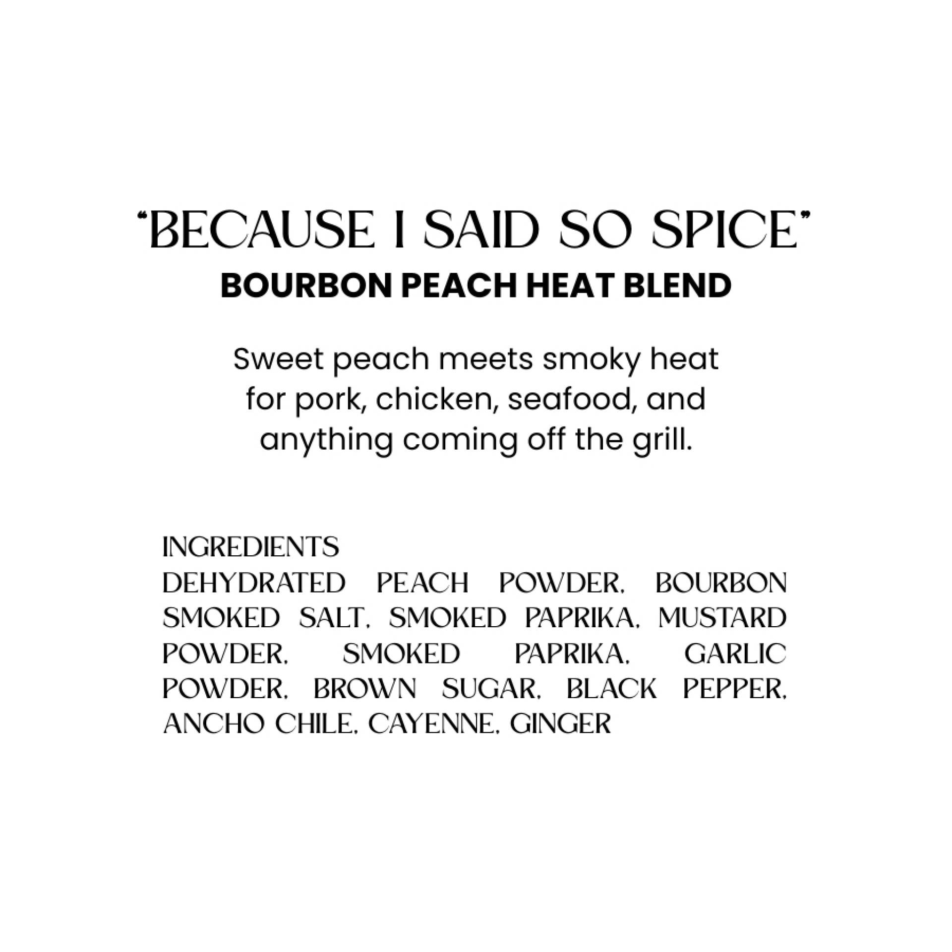 Because I Said Spice CKC