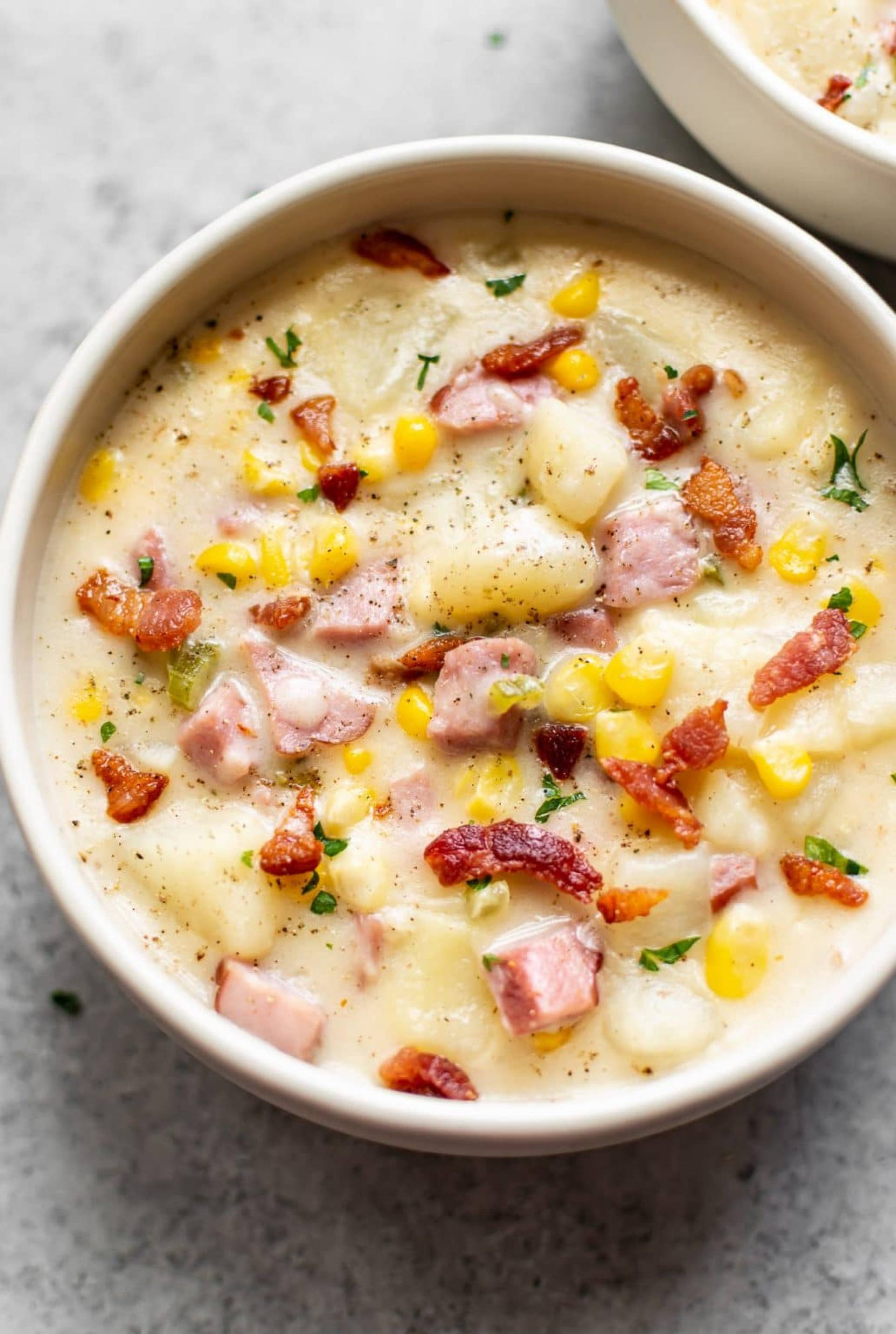 Creamy Corn and Ham Chowder