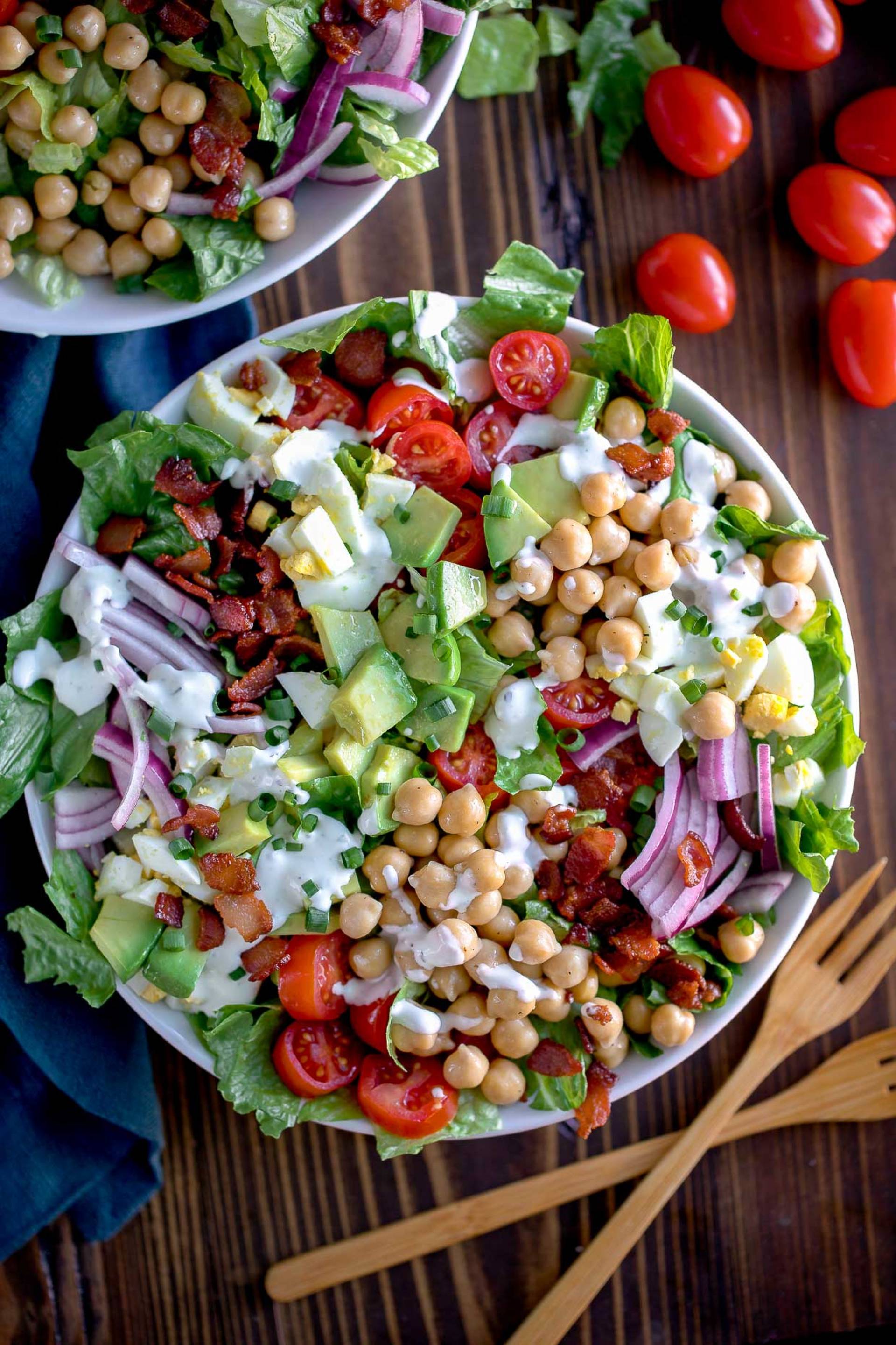 Protein Packed Pulled Chicken Cobb Salad