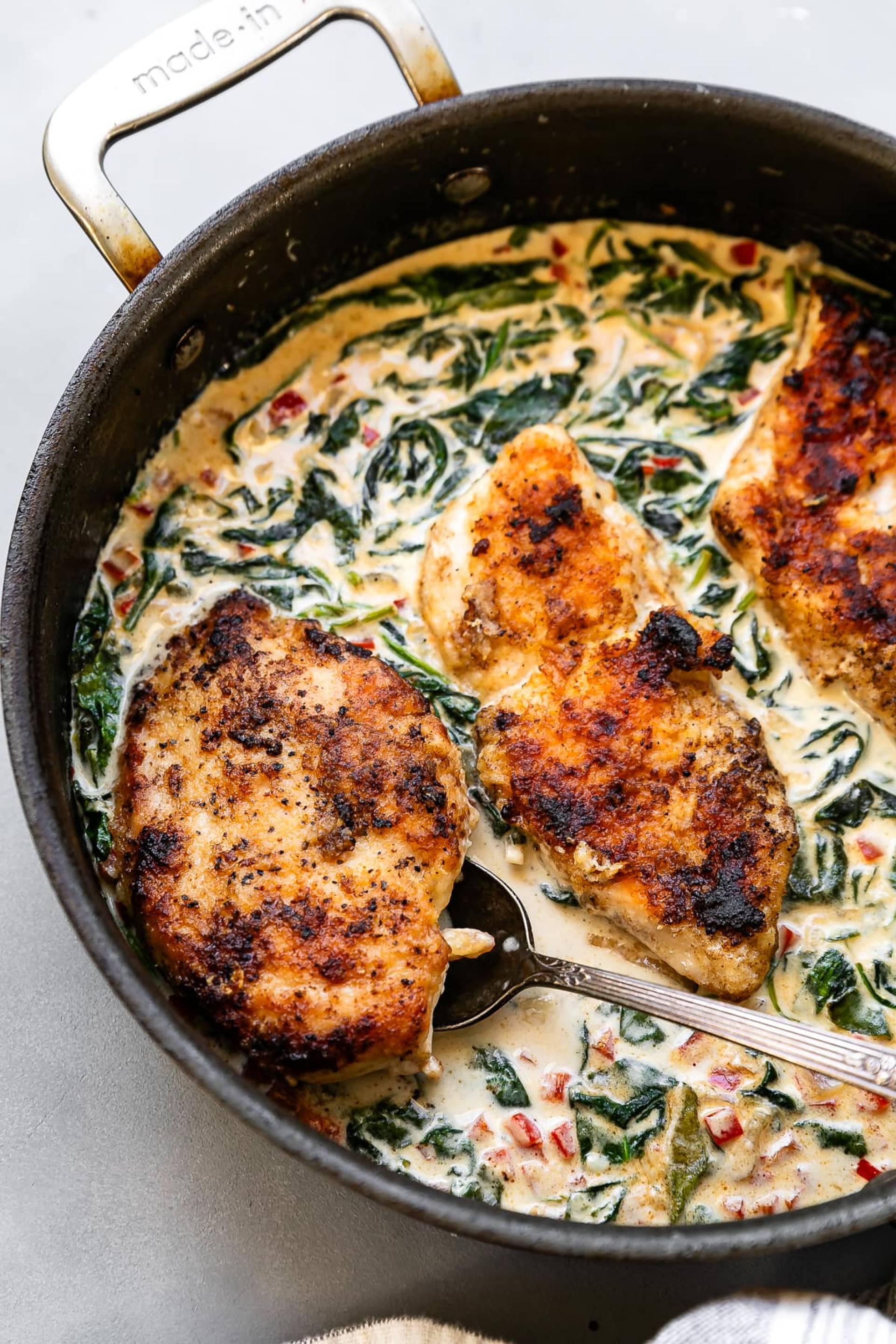 Gluten and Dairy Free Creamy Chicken Florentine