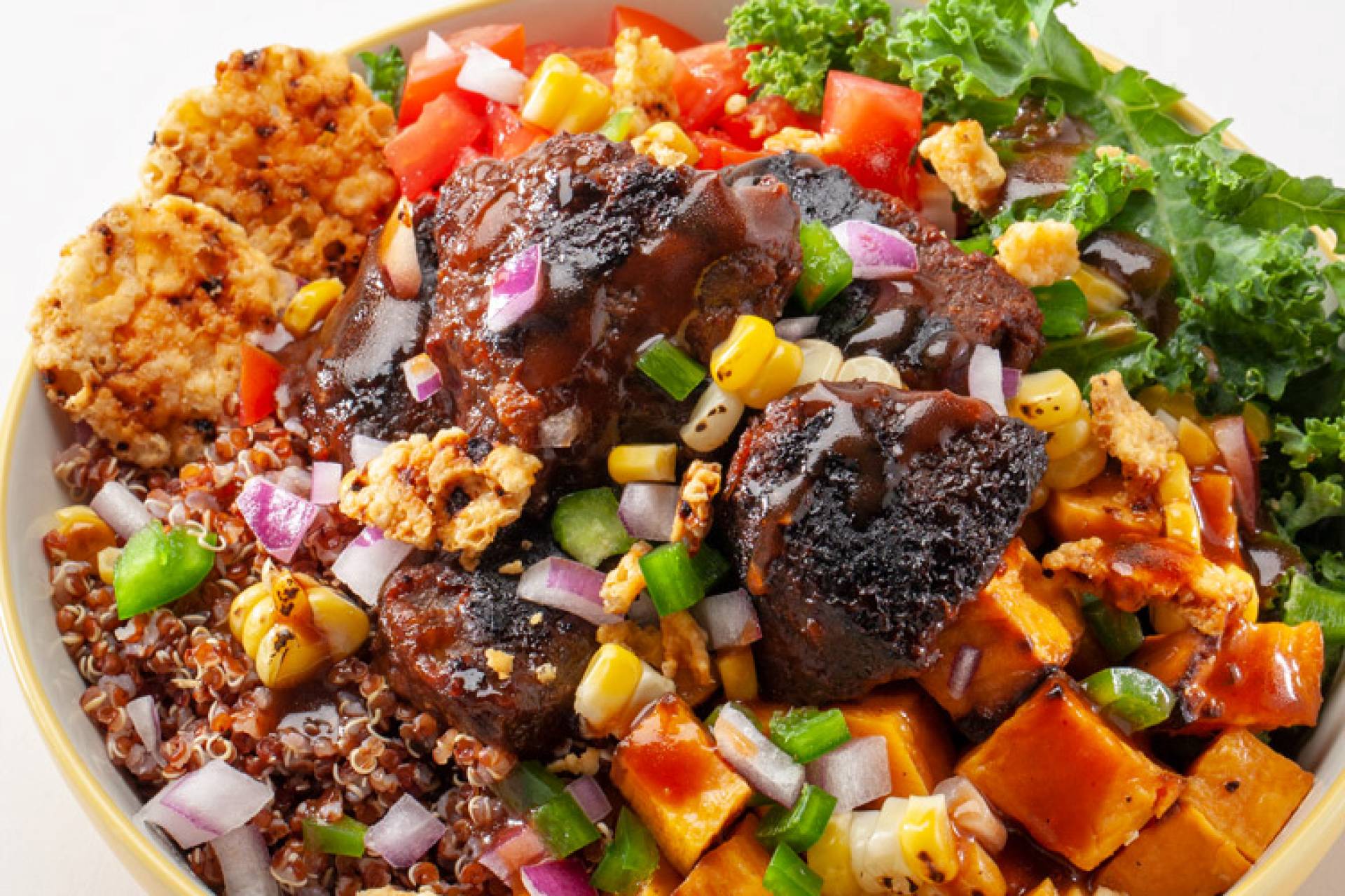 Vegan Southwest Smoked Tempeh BBQ Bowl