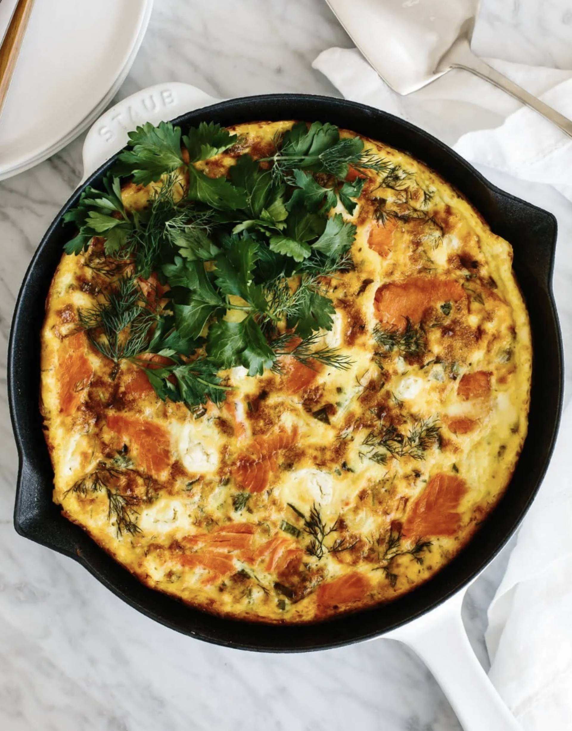 Smoked Salmon and Asparagus Frittata