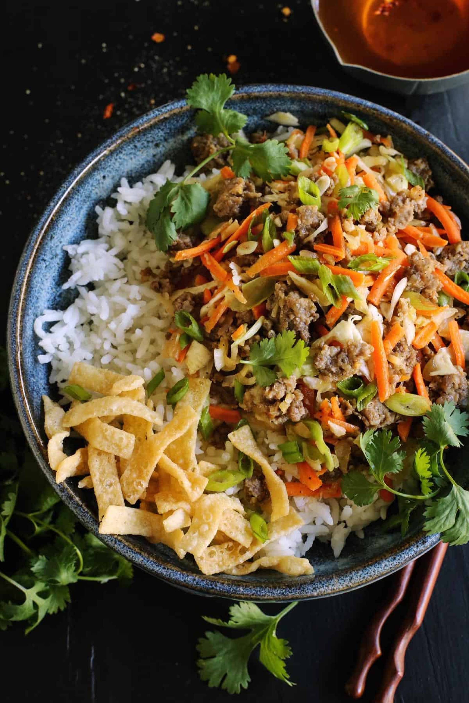 Gluten Free Turkey Eggroll in a Bowl