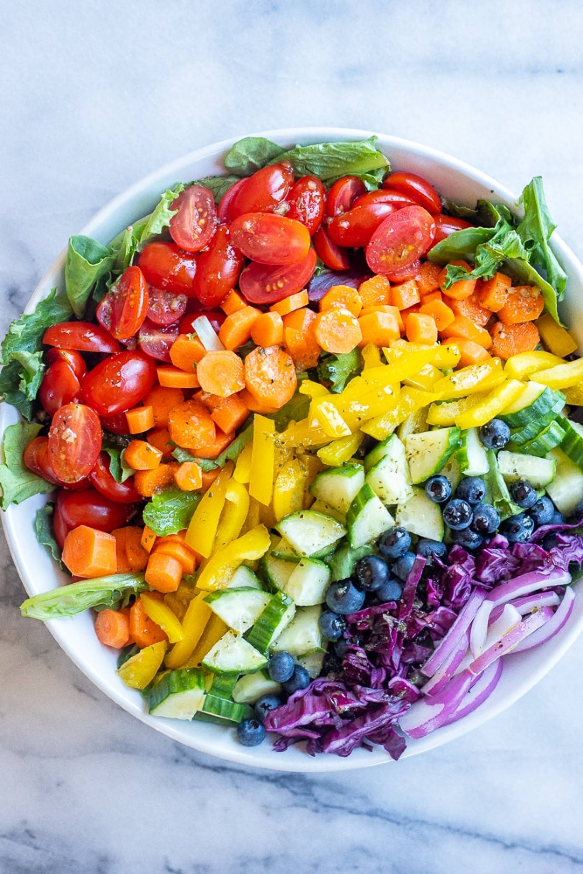 GIVING BACK- Colors of the Rainbow Salad + Grilled Chicken