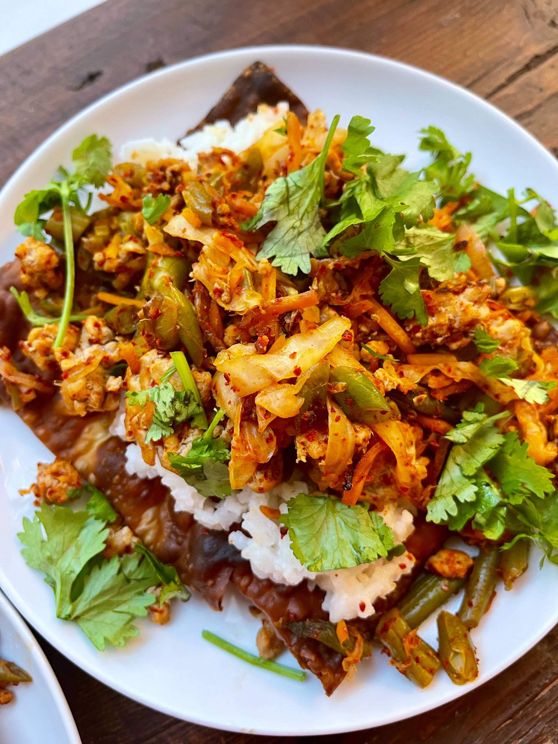 Tempeh Filipino Lumpia Egg Roll Bowl