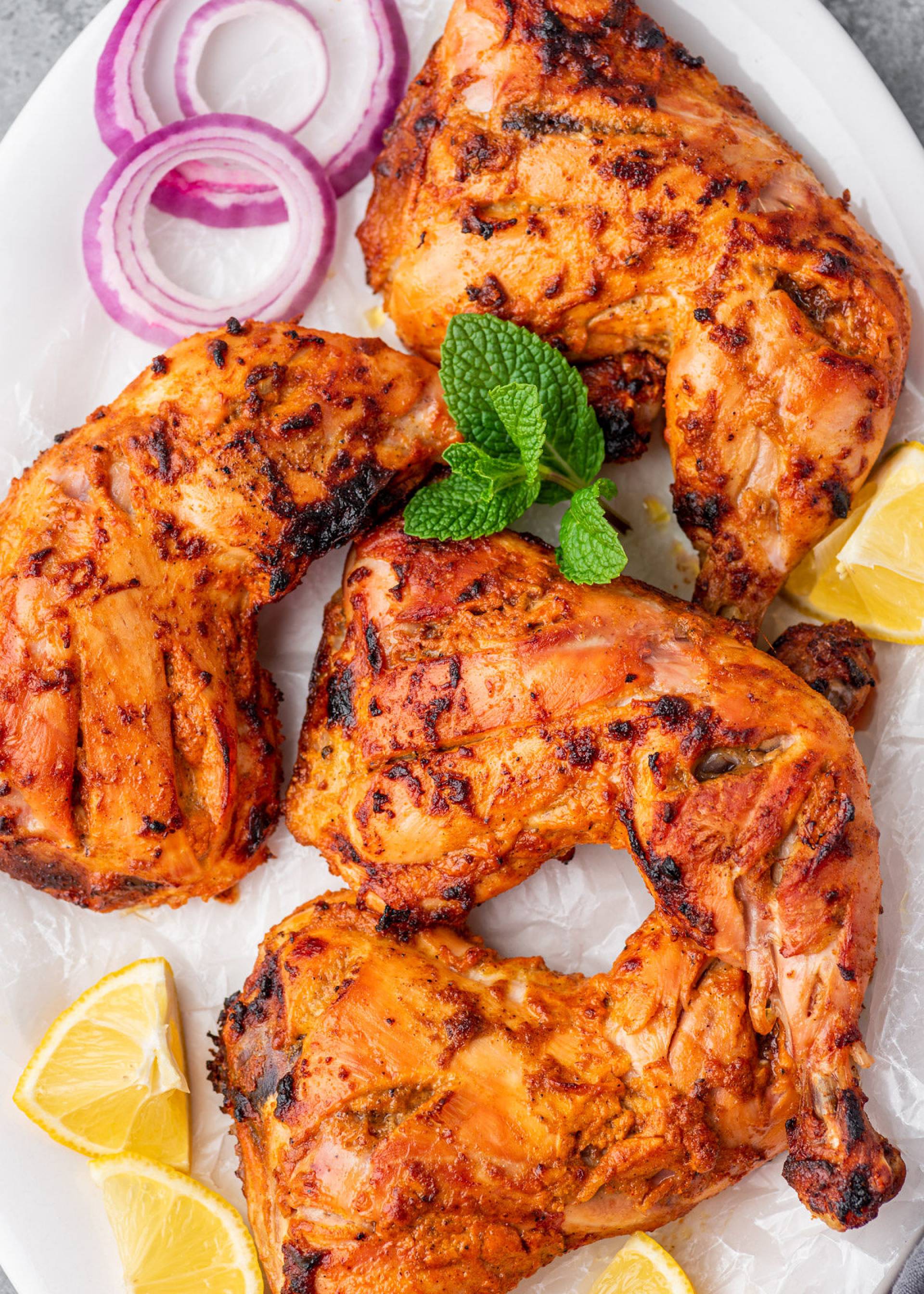 Tandoori Grilled A La Carte Chicken with Coconut Sauce