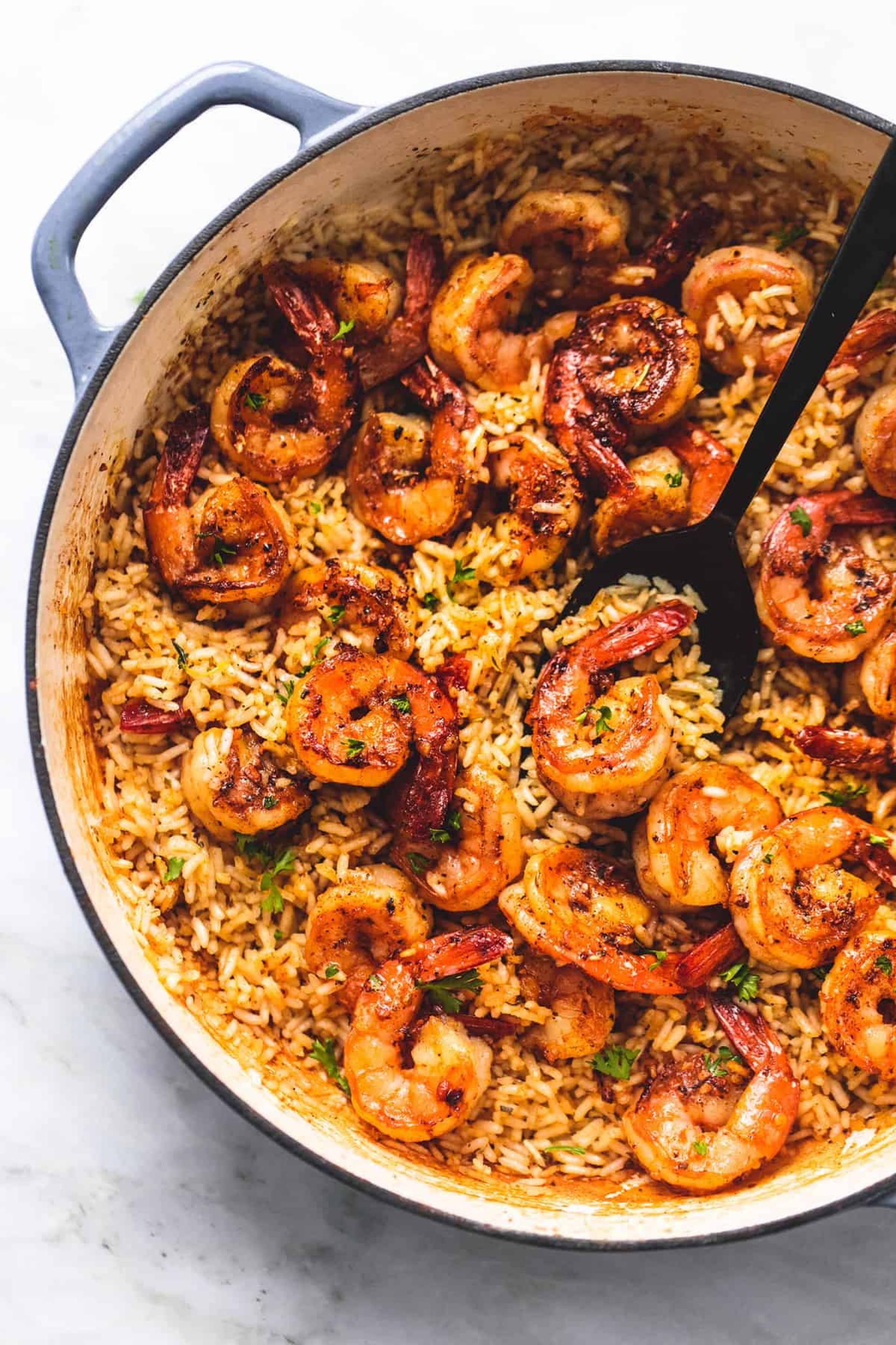 Blackened Shrimp Jambalaya and Cajun Veggies