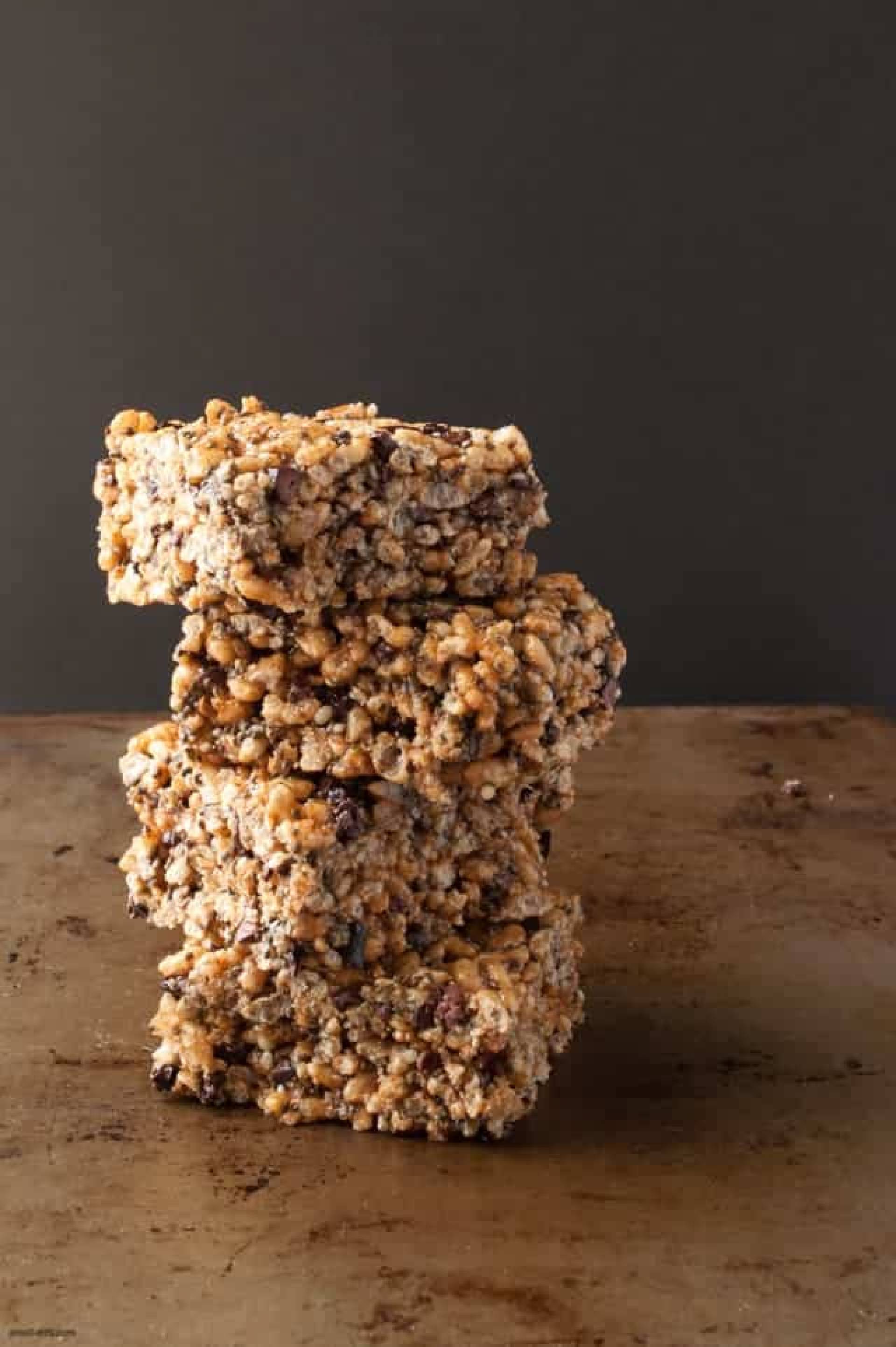 Superfood Sunflower Butter Chocolate Chip Rice Crispy Treats