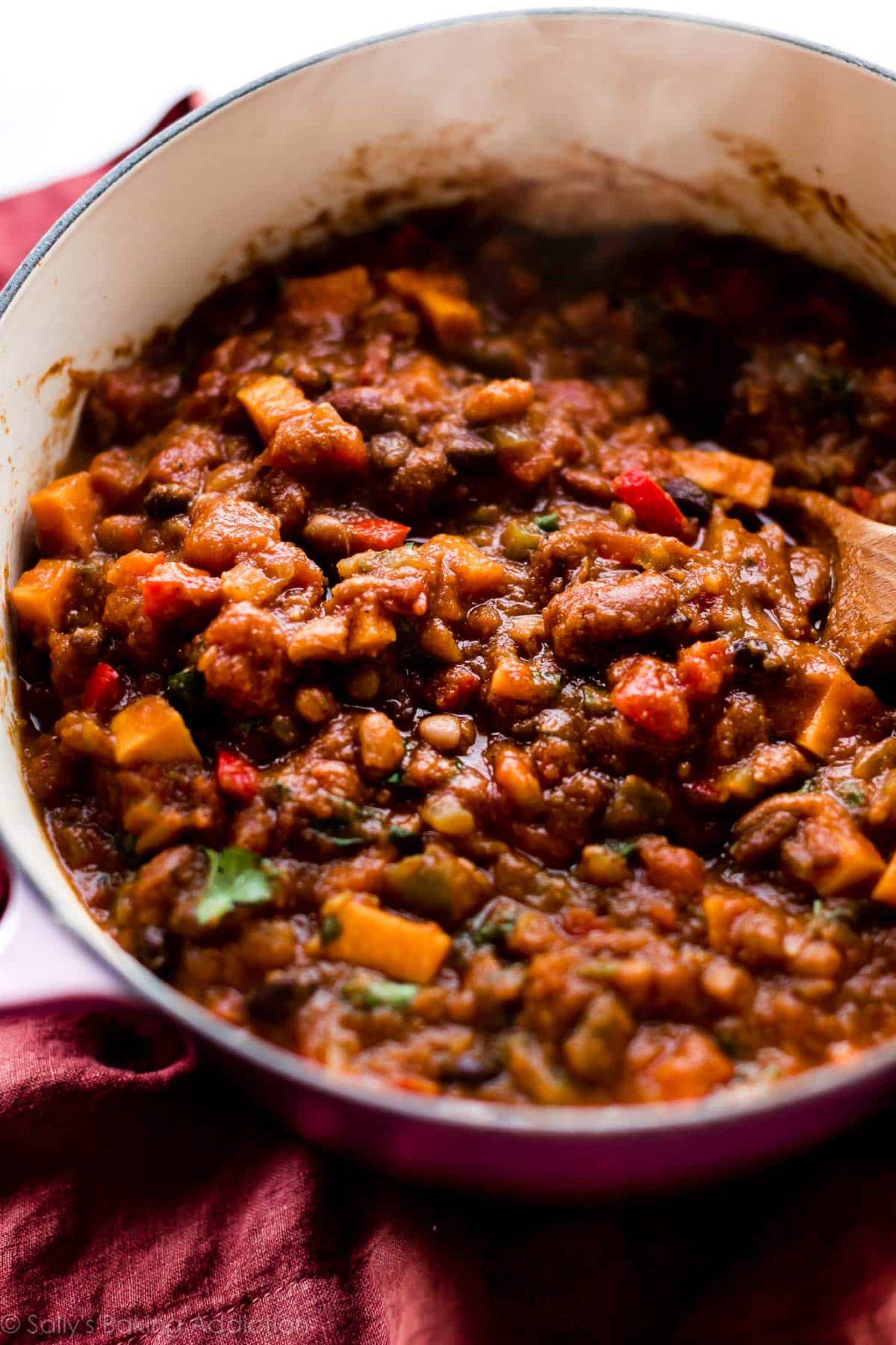 High Protein Savory Beef Pumpkin Chili