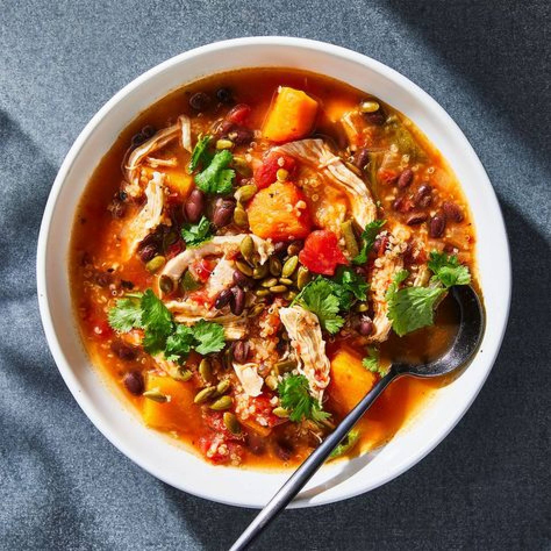 Smoky Chicken and Quinoa Soup