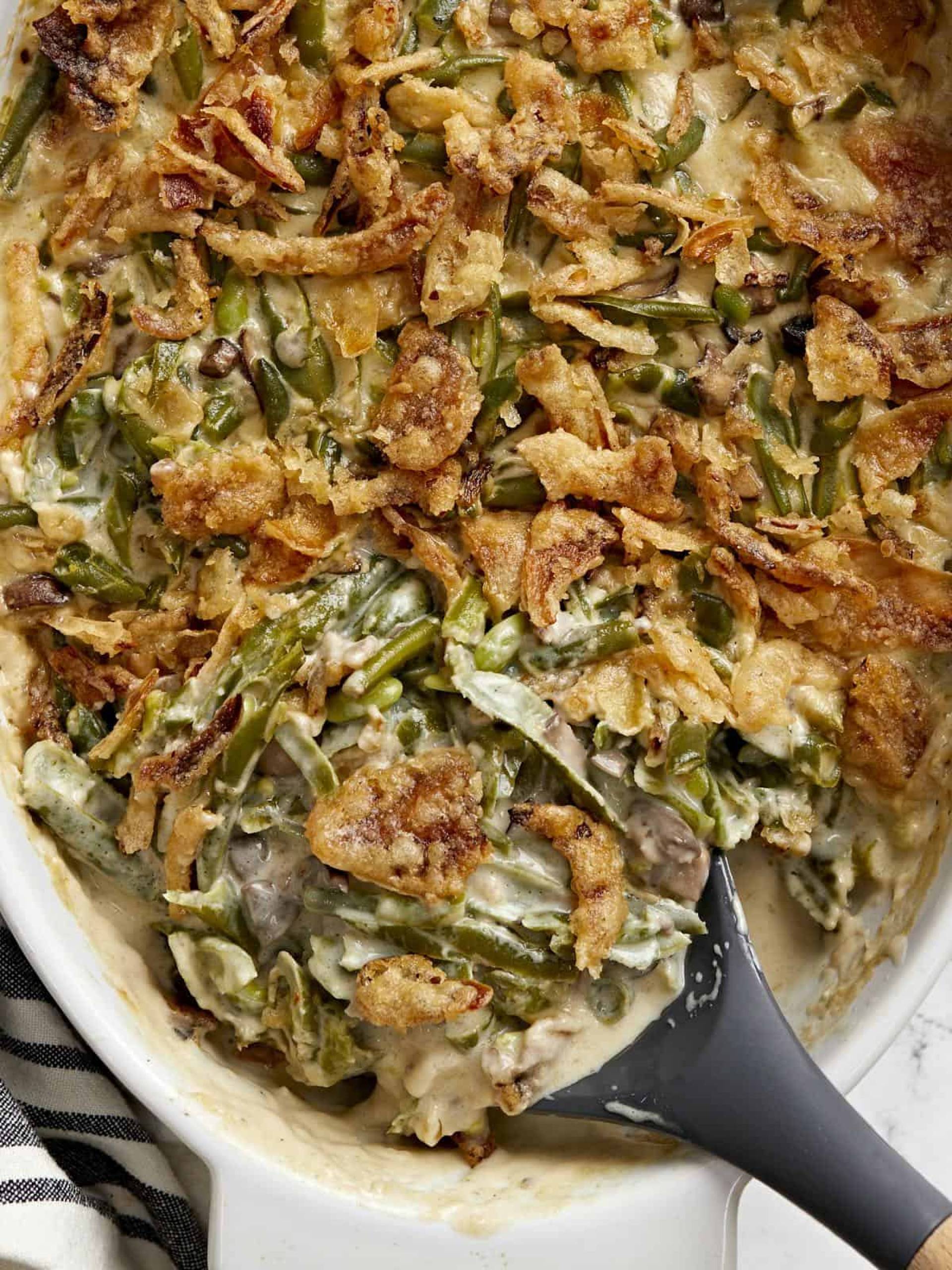 Green Bean and Cremini Casserole - THANKSGIVING MENU