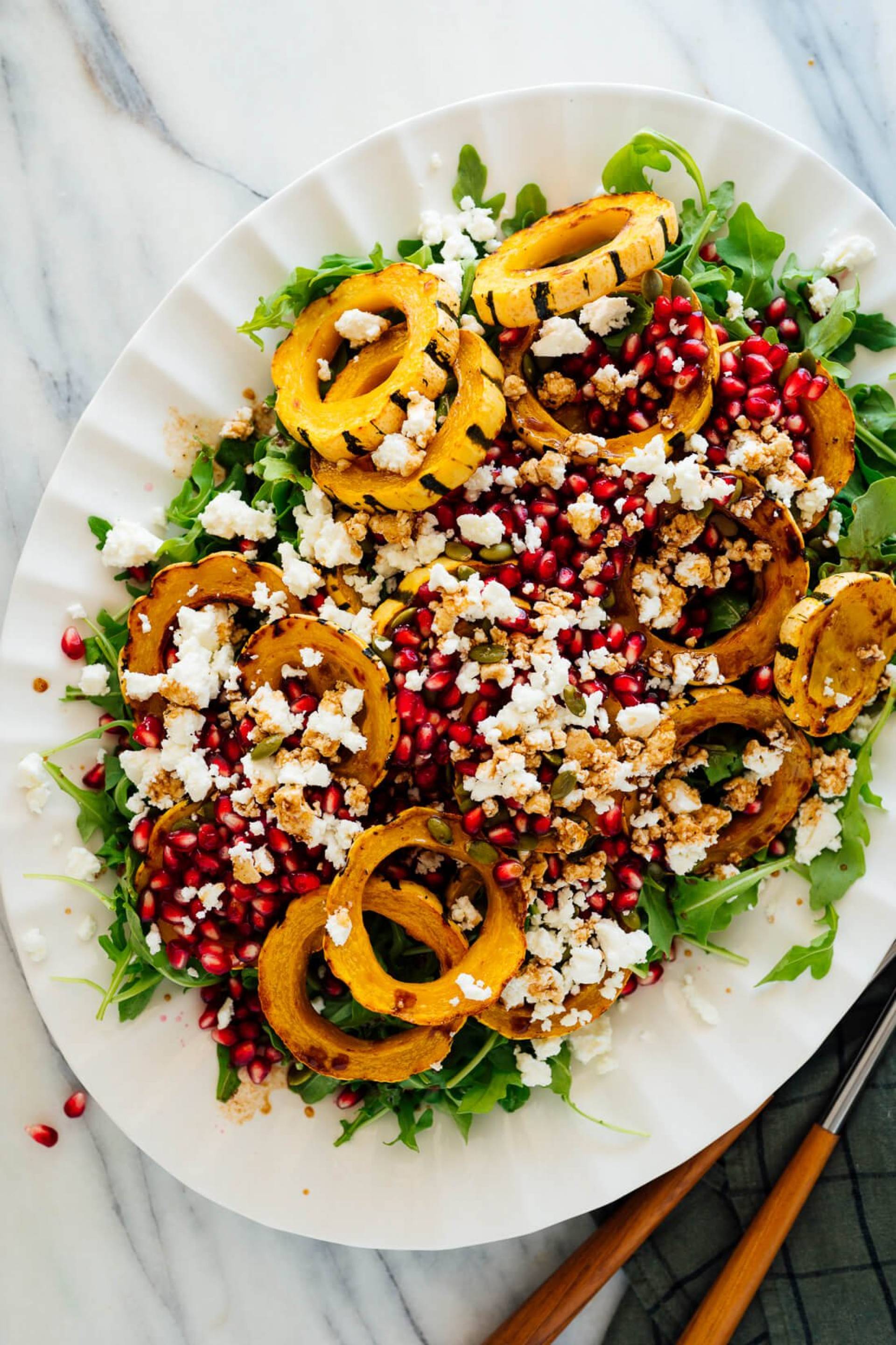 Delicata & Pomegranate Salad - THANKSGIVING MENU