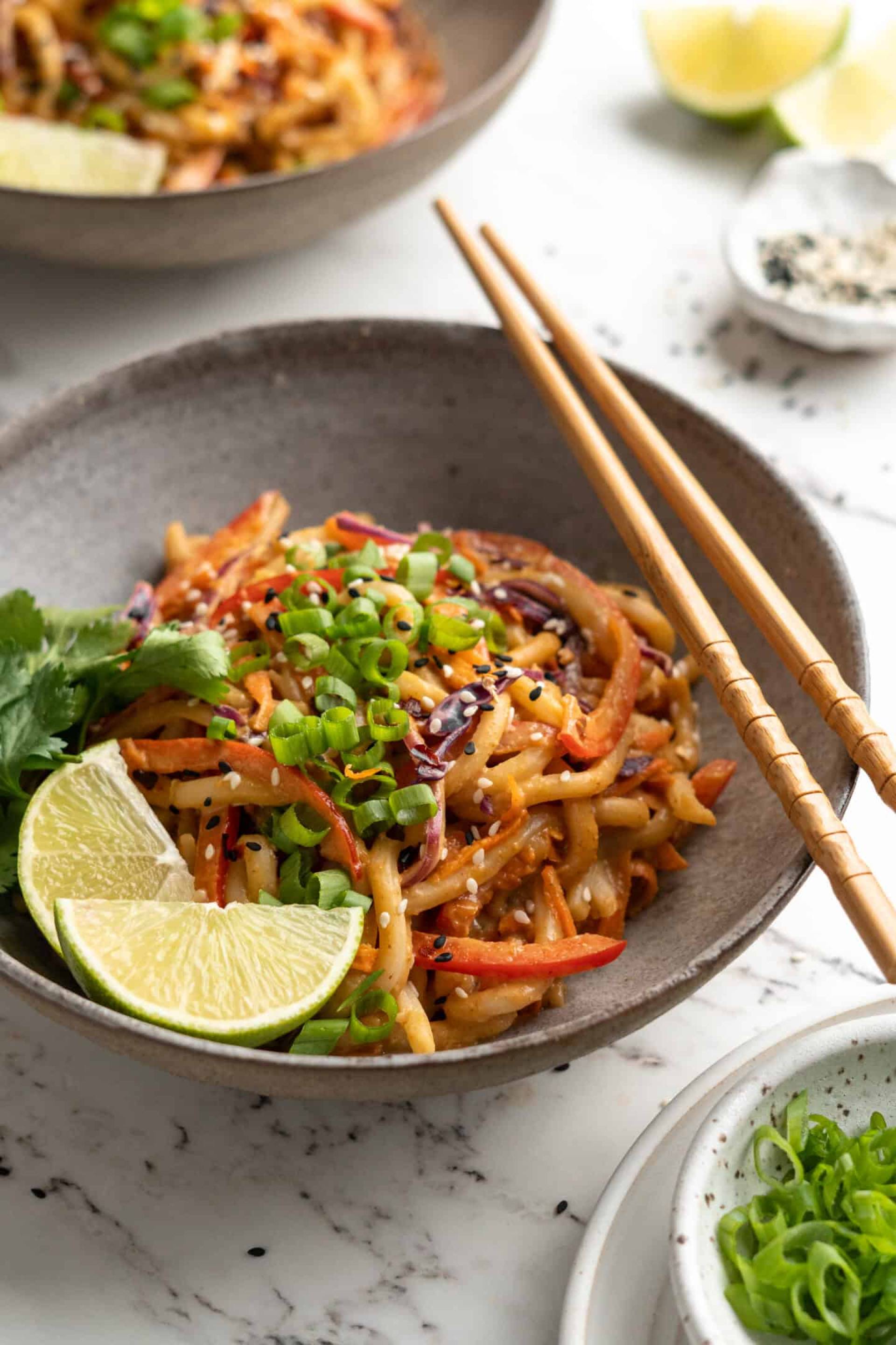 Thai Peanut Bowls with Grilled Chicken