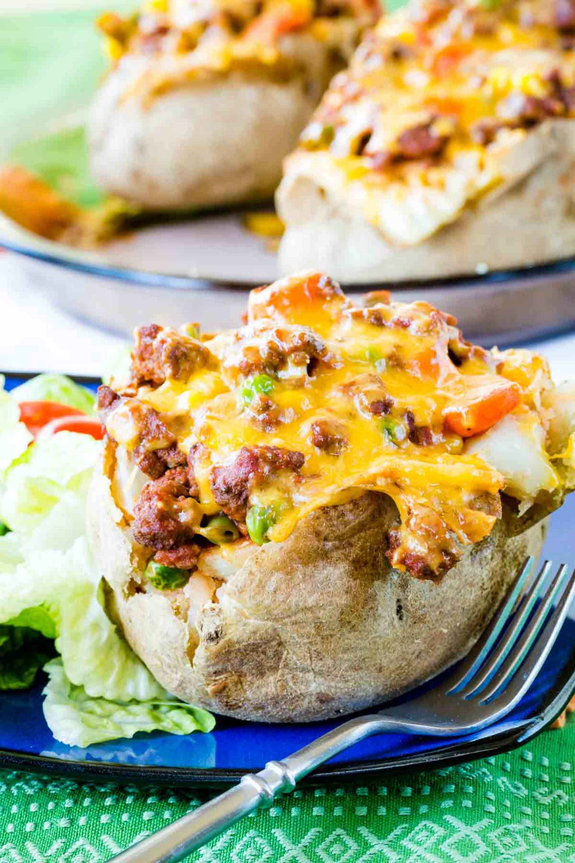 Cheesy Cottage Pie Beef Stuffed Potato