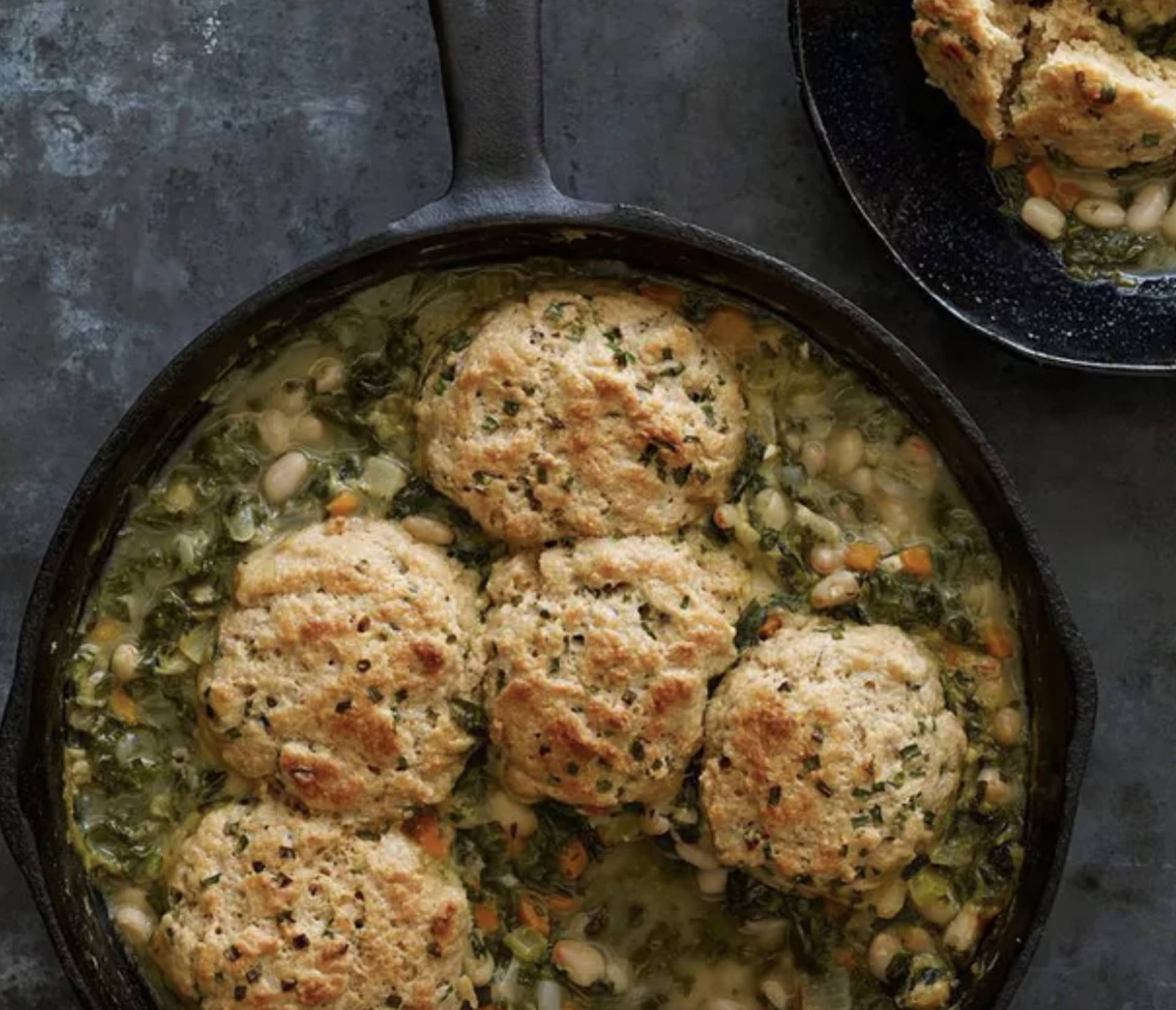 Kale and White Bean Pot Pie with Chicken