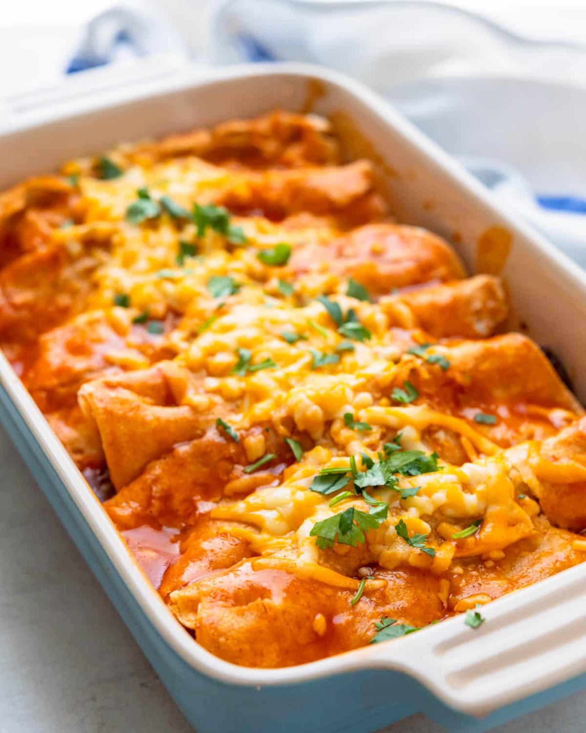 Veggie Packed Black Bean Enchiladas