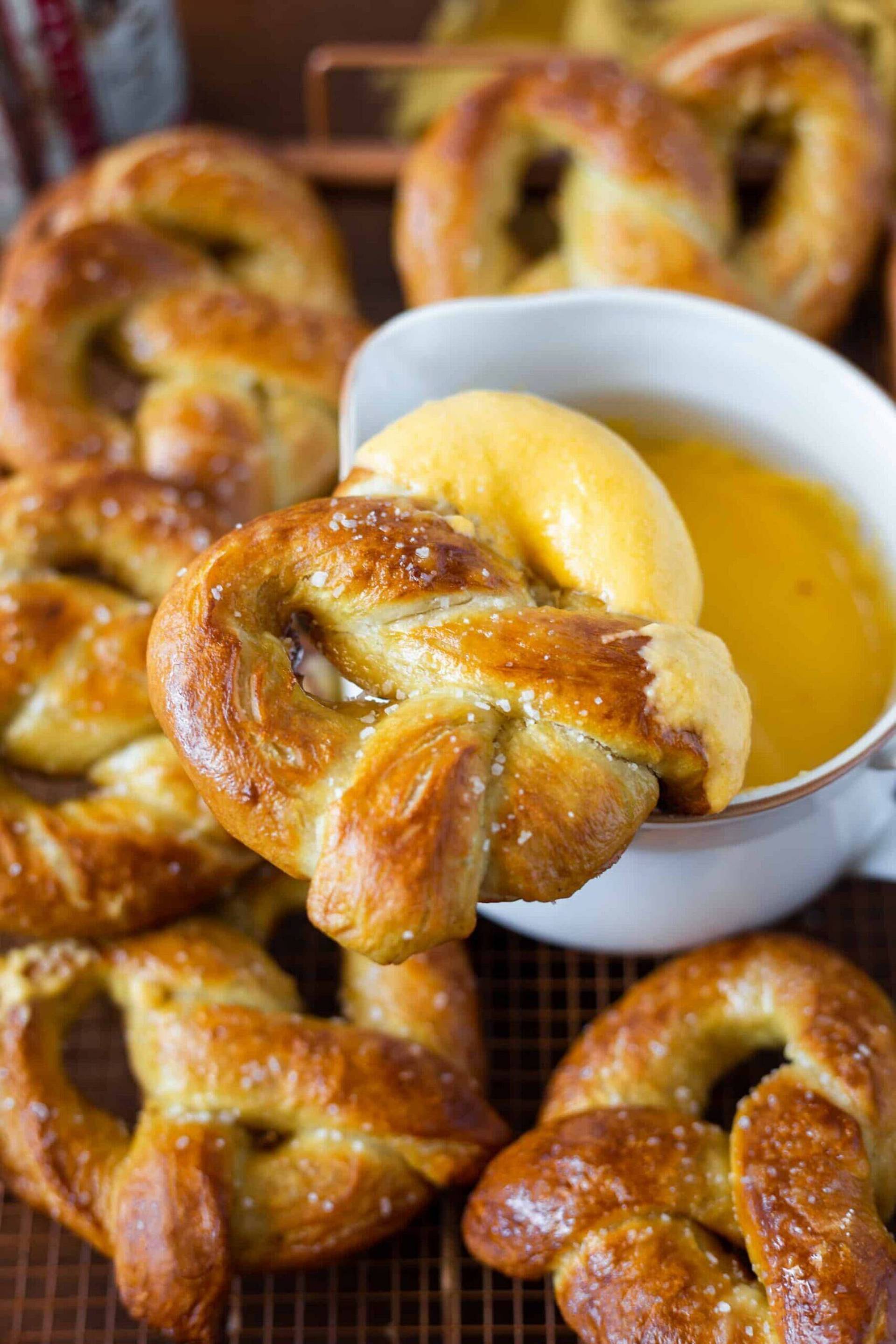 Mini Bavarian Pretzels with Beer Cheese- GAME DAY