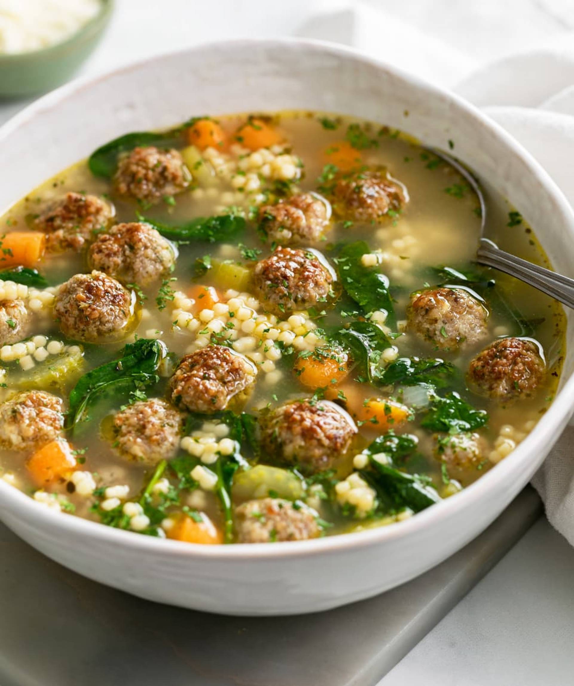 Italian Wedding Soup With Meatballs