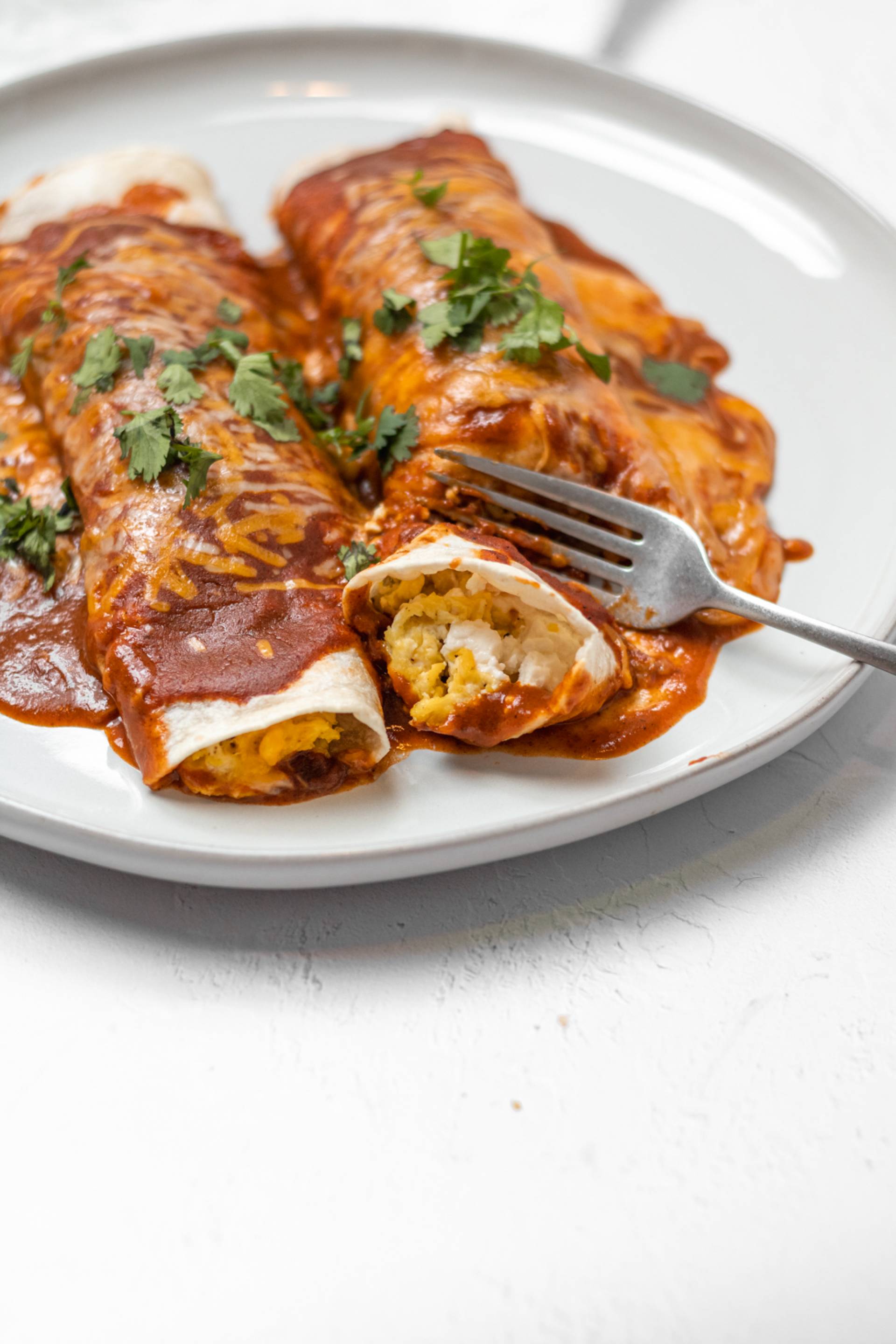 Black Bean Breakfast Enchiladas