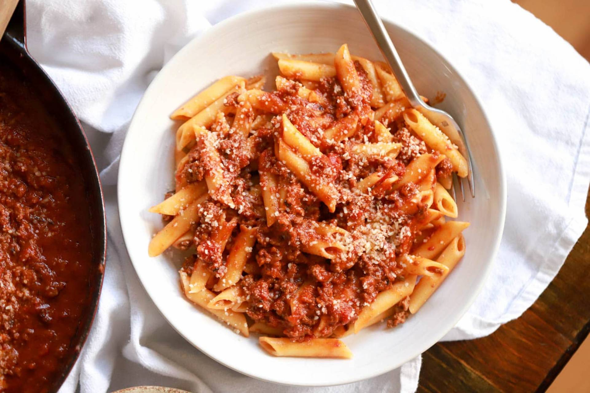 Vegan Bolognese with Italian Vegetables and Pasta