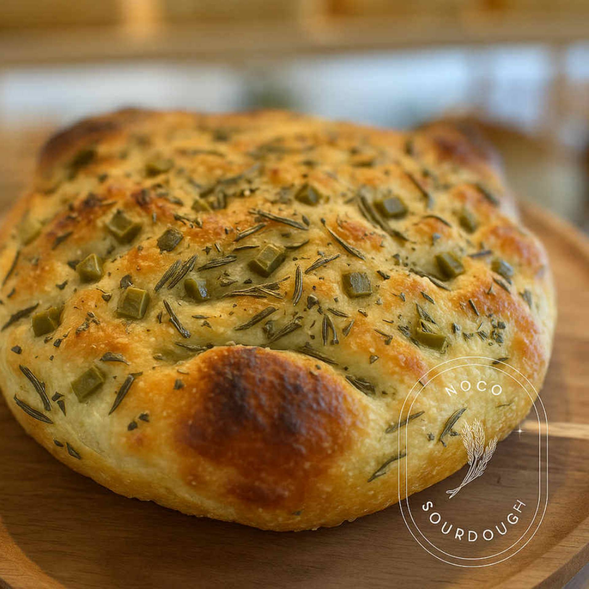 NoCo Sourdough - Herbes de Provence and Olive Focaccia
