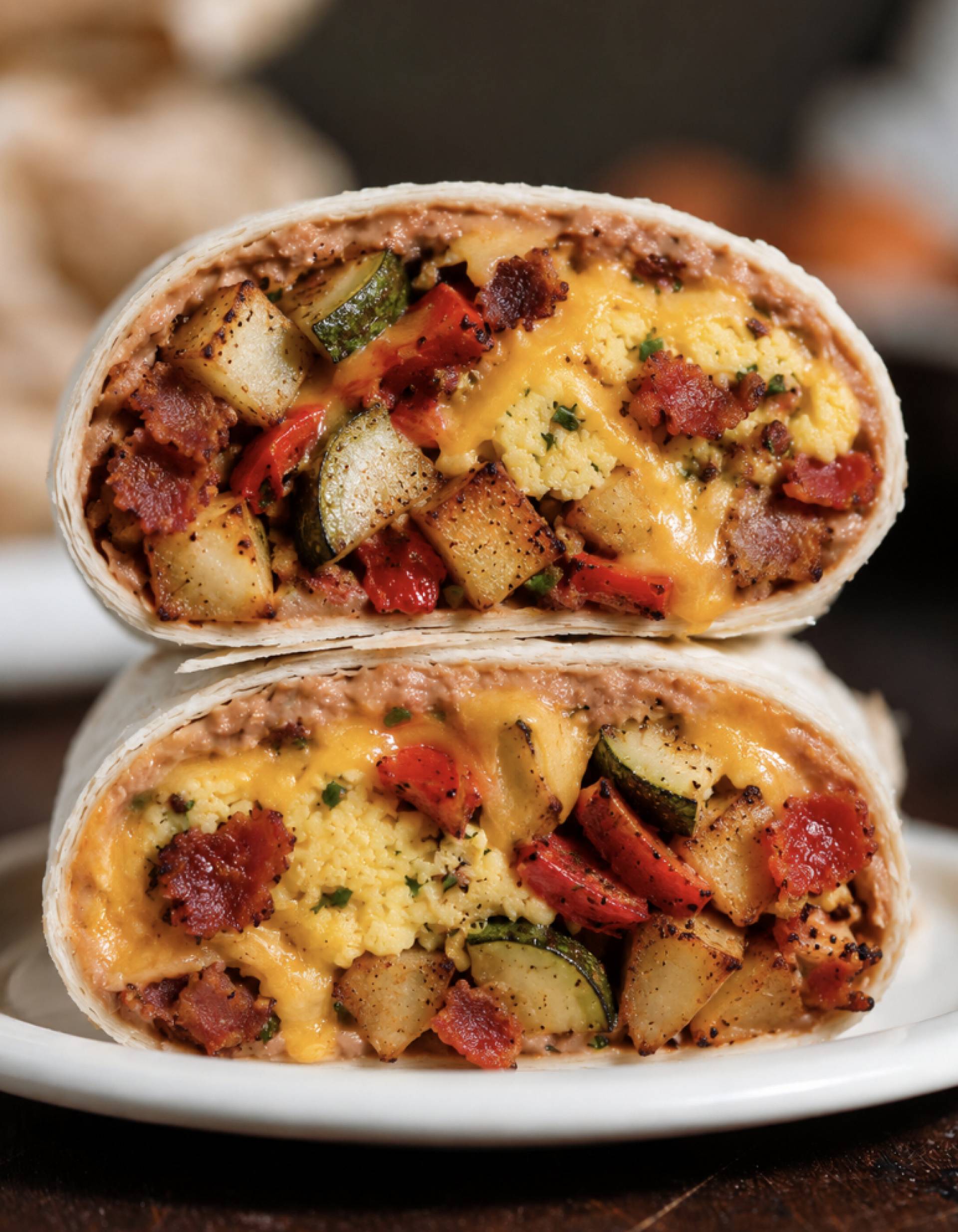 Bacon Grab and Go Burritos (FREEZABLE)