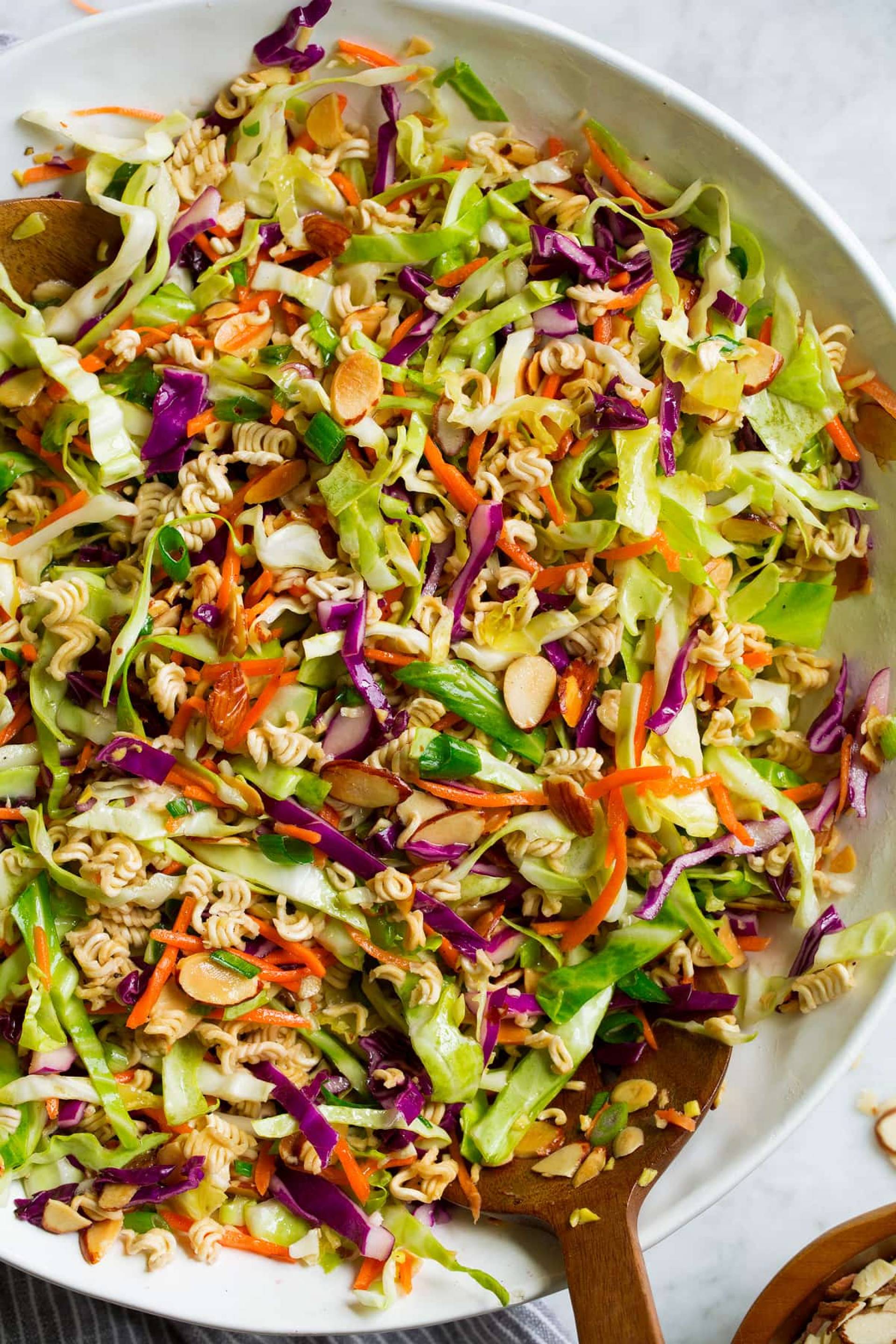 Crunchy Asian Cabbage Salad with Ginger Vinaigrette