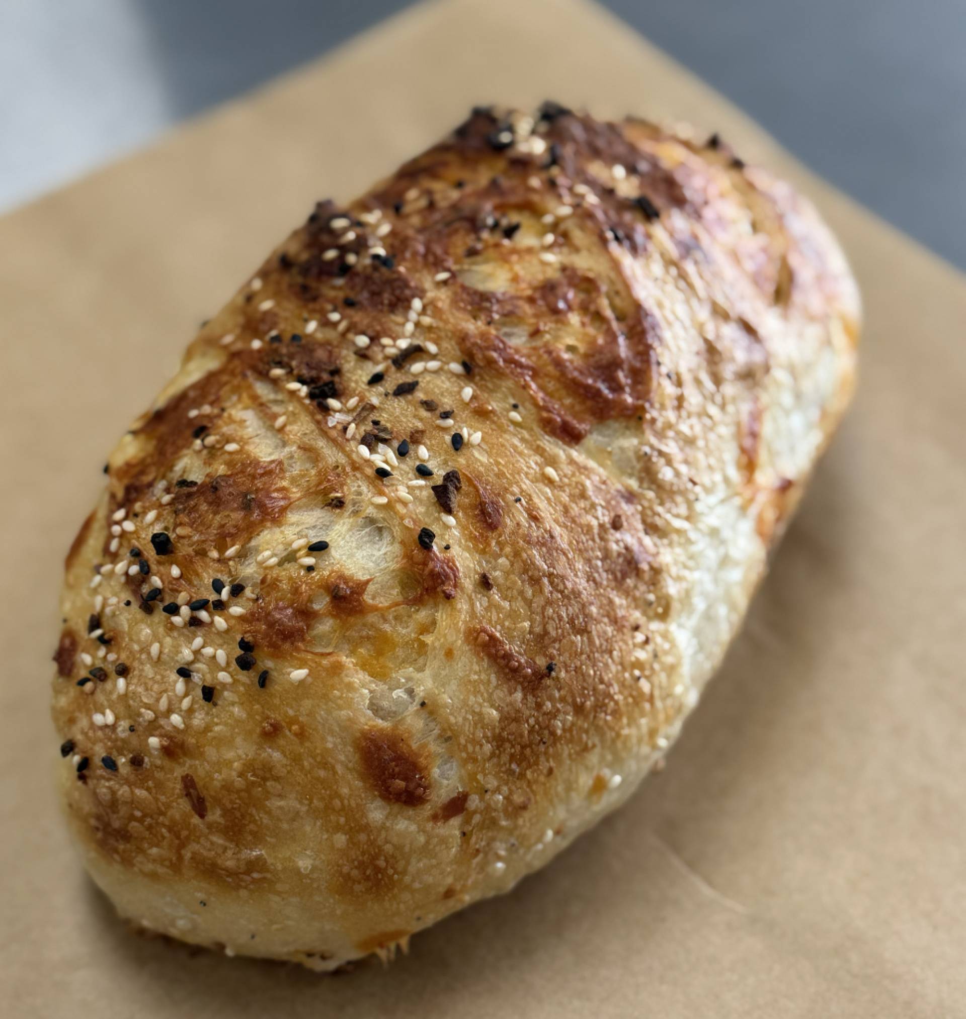 NoCo Sourdough - Everything Bagel and Cheddar Loaf